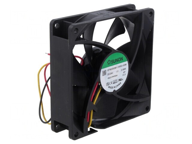 Ventilator axial 24V DC 92mm 82m3/h 34dBA cu rulmenti