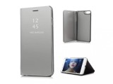 Cumpara ieftin Husa Telefon Flip Book Clear View iPhone SE 2 2020 Silver