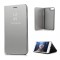 Husa Telefon Flip Book Clear View iPhone SE 2 2020 Silver