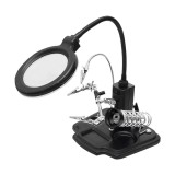 Kit Lupa 3-in-1 Blow, Marire 3x cu Lampa LED, Suport, Brat Flexibil si Clesti de Fixare pentru Electronica