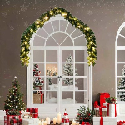 vidaXL Ghirlandă de Crăciun with 600 LEDs 2 pcs Verde 40 m PVC foto