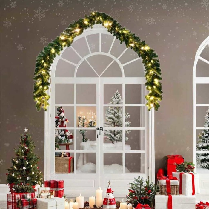 vidaXL Ghirlandă de Crăciun with 600 LEDs 2 pcs Verde 40 m PVC