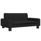 Cumpara ieftin Canapea pentru copii, negru, 70x45x30 cm, material textil