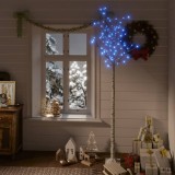 VidaXL Pom Crăciun 200 LED-uri albastru 2,2 m salcie interior/exterior