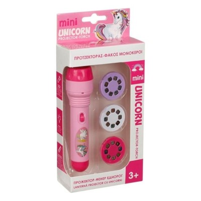 Lanterna Proiector cu Unicorni pentru Copii, 3 Discuri cu Imagini, Mini Unicorn Projector, 3+ foto