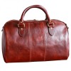 Geanta Voiaj Piele Naturala Coniac GV113A, Bagaj de Mana Avion, 44x25x27cm, Italia