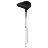 Polonic pentru sos Ernesto, 30 cm, inox, plastic, argintiu, negru
