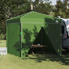vidaXL Cort cu Copertină Verde 250 x 250 x 227 / 236 / 245 cm