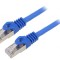 Patch Cord S/FTP Cat6a Cupru Albastru 5m LSZH