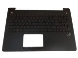 Carcasa superioara cu tastatura iluminata palmrest Laptop, Asus, ROG G550, G550J, G550JK