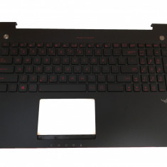 Carcasa superioara cu tastatura iluminata palmrest Laptop, Asus, NSK-UPM1D, 13NB00K1P04211-1, 90NB04L3-R31UI0, 0KNB0-662AUI00