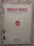 Analele Brăilei, revistă de cultură regională anul V nr. 1IANUARIE MART. 1933