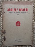 Analele Brăilei, revistă de cultură regională anul V nr. 1IANUARIE MART. 1933