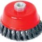 Perie circulara tip cupa cu toroane pentru flex 100 mm
