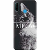 Husa silicon pentru Huawei P30 Lite, Meow Cute Cat