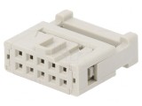 Mufă IDC Mamă 10 Pin pentru Cablu-Bandă 1,27mm 2,54mm