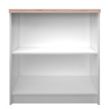 Raft 2 polite din mdf alb stejar sonoma Topty 80x33x85 cm