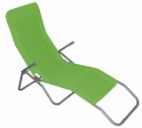 Sezlong de gradina pliabil pentru plaja turistica,verde