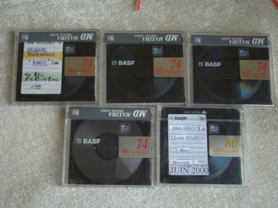 Lot 5 Minidisc-uri BASF Maxima Folosite - 3 foto