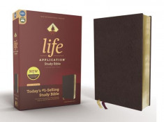 Niv, Life Application Study Bible, Third Edition, Bonded Leather, Burgundy, Red Letter Edition foto