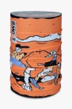 Buff fular &icirc;mpletit Coolnet UV culoarea portocaliu, cu model, 133703