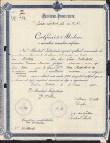 HST A899 Certificat absolvire Școala civilă fete Bistrița 1925 elevă evreică