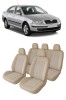 Set huse scaune auto piele alcantara Bej compatibile SKODA OCTAVIA II 2004-2010, Umbrella
