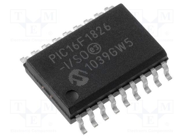 Microcontroler PIC 16, 3.5kB, 32MHz, 1.8-5.5VDC, SMD SO18 - Microchip Technology