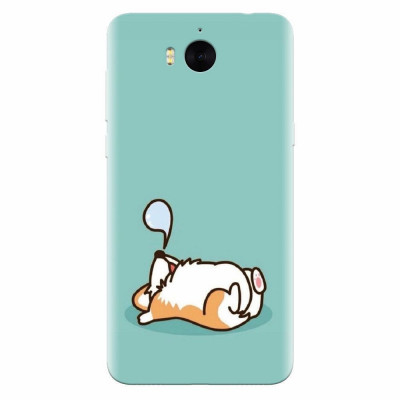 Husa silicon pentru Huawei Y6 2017, Cute Corgi foto