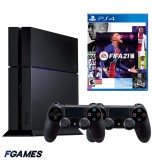 Consola Sony Playstation 4 Ps4 1tb + Doua Controllere + Fifa 21 PlayStation 4, Second-Hand