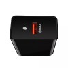 Incarcator retea Well 1x USB-A QC3.0 18W negru PSUP-USB-WQ11802BK-WL