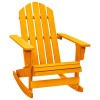 Scaun Balansoar Gradina Lemn Brad Adirondack Portocaliu 70x91.5x92cm, Max 110kg