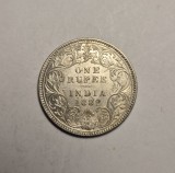 1 One Rupee 1882 Regina Victoria Piesa Frumoasa de Colectie