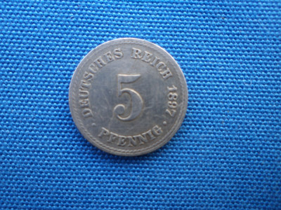 5 PFENNIG 1897 /A DEUSCHES REICH foto