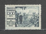 Brazilia.1940 800 ani Independenta Portugaliei SB.400