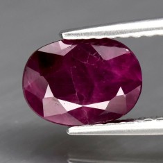 ~&gt;&gt;RUBIN NATURAL dragut , rosu-mov 1,69 ct. , Certificat de Autenticitate ! ! !