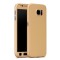 Husa FullBody MyStyle Gold pentru Samsung Galaxy J3 2017 acoperire completa 360 grade cu folie de protectie