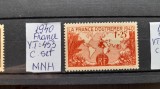 1940-Franta-YT453 -MNH, Nestampilat