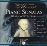 CD Wolfgang Amadeus Mozart / Kl&aacute;ra W&uuml;rtz &lrm;&ndash; Piano Sonatas Vol. 1, original, Clasica