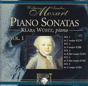 CD Wolfgang Amadeus Mozart / Kl&amp;aacute;ra W&amp;uuml;rtz &amp;lrm;&amp;ndash; Piano Sonatas Vol. 1, original foto