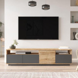 Comoda TV Zirvana 4 Compartimente si Rafturi, 180 x 45 x 45 cm