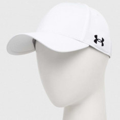 Under Armour sapca Team Blitzing culoarea alb, neted, 1376702