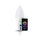 Bec LED Lumanare 6W E14 RGB TUYA Wifi+Bluetooth