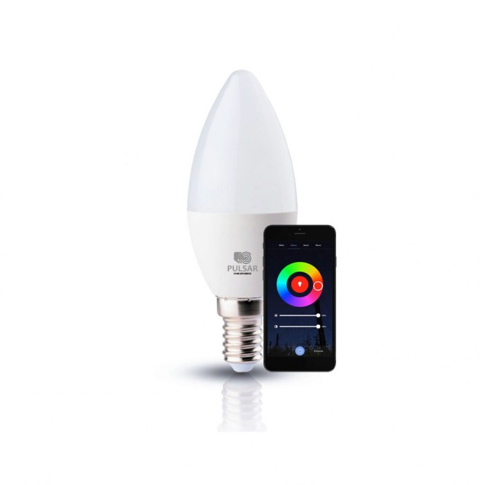 Bec LED Lumanare 6W E14 RGB TUYA Wifi+Bluetooth