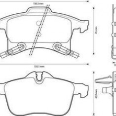 Set placute frana, frana disc Opel ASTRA F Classic, ASTRA G, ASTRA H , Corsa C, Corsa E, Meriva 2003-2010, Combo C, Zafira B 2005-2012, punte fata 16