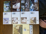 Christmas - pasari - serie 4 timbre MNH, 4 FDC, 4 maxime, fauna wwf