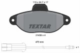 Set placute frana TEXTAR 2143603