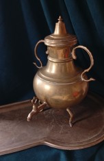 Samovar vintage din alamă și bronz