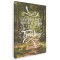 Tablou canvas mesaj motivational pentru a calatori, verde 1156 Tablou canvas pe panza CU RAMA 30x40 cm