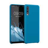 Husa Kwmobile pentru Samsung Galaxy A50, Silicon, Albastru, 48715.224, Carcasa
